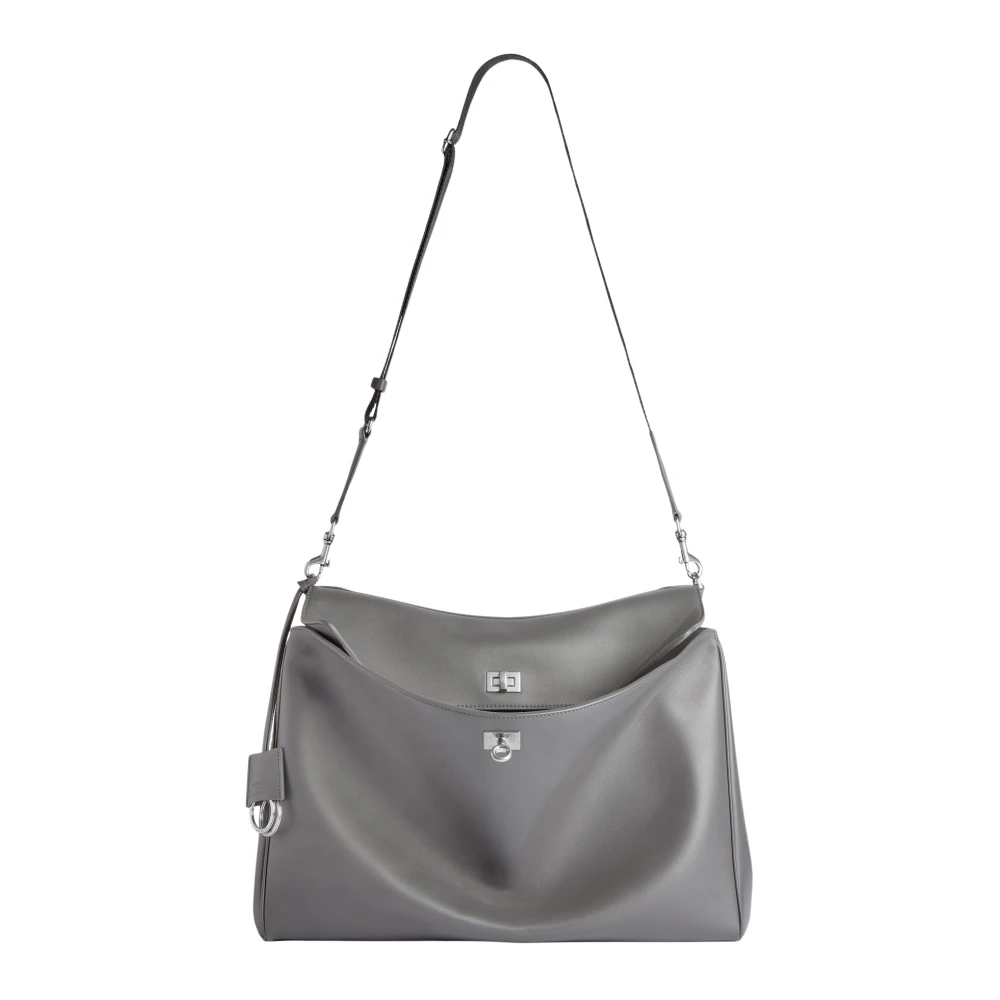 Balenciaga Men's Gray Rodeo Messenger Bag Medium