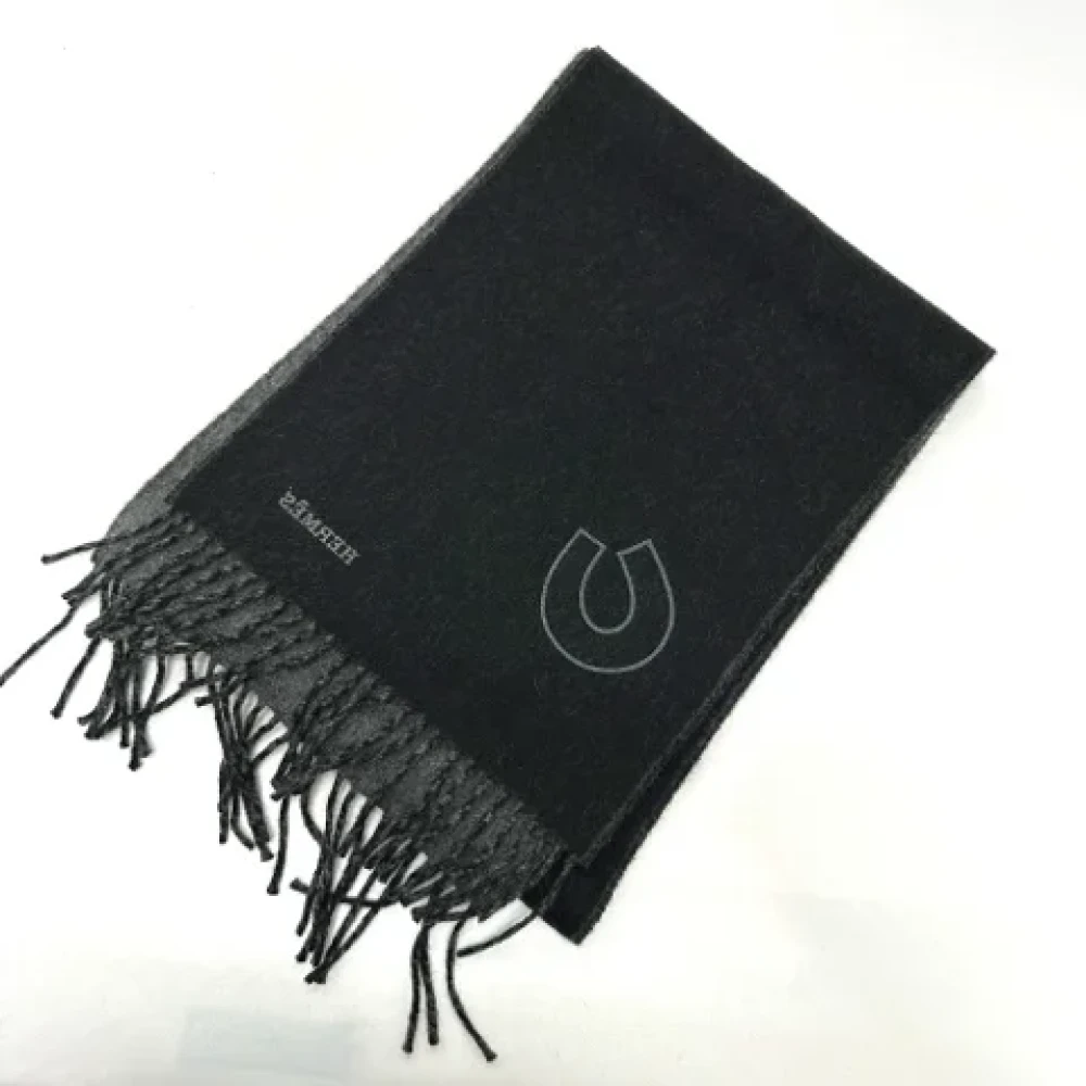 Hermès Vintage Pre-owned Fabric scarves Black Dames