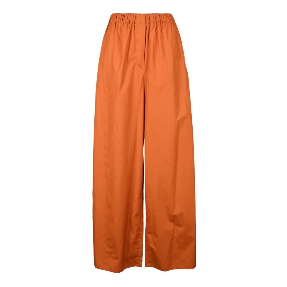 Max Mara Katoenen Casual Broek Brown Dames