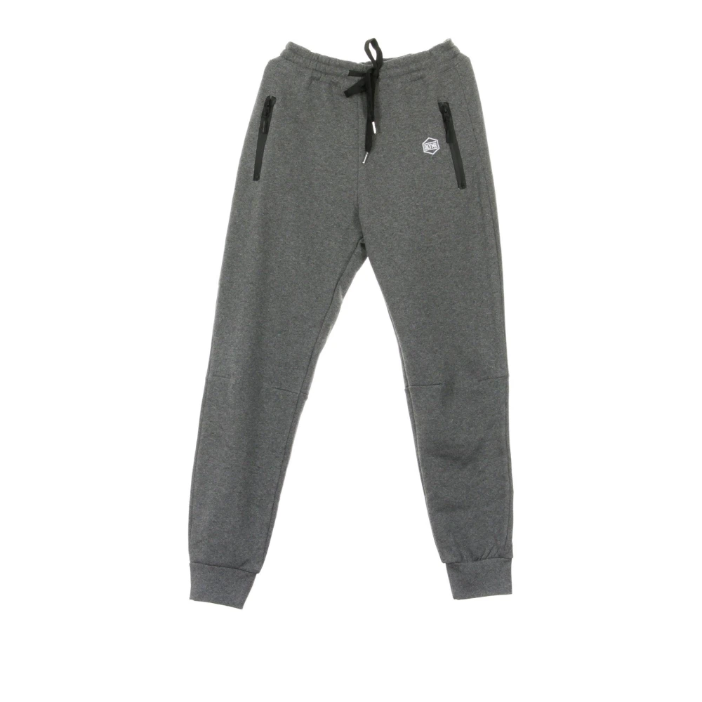 Dolly Noire Donkergrijze Melange Sweatpants Tracksuit Broek Gray Heren