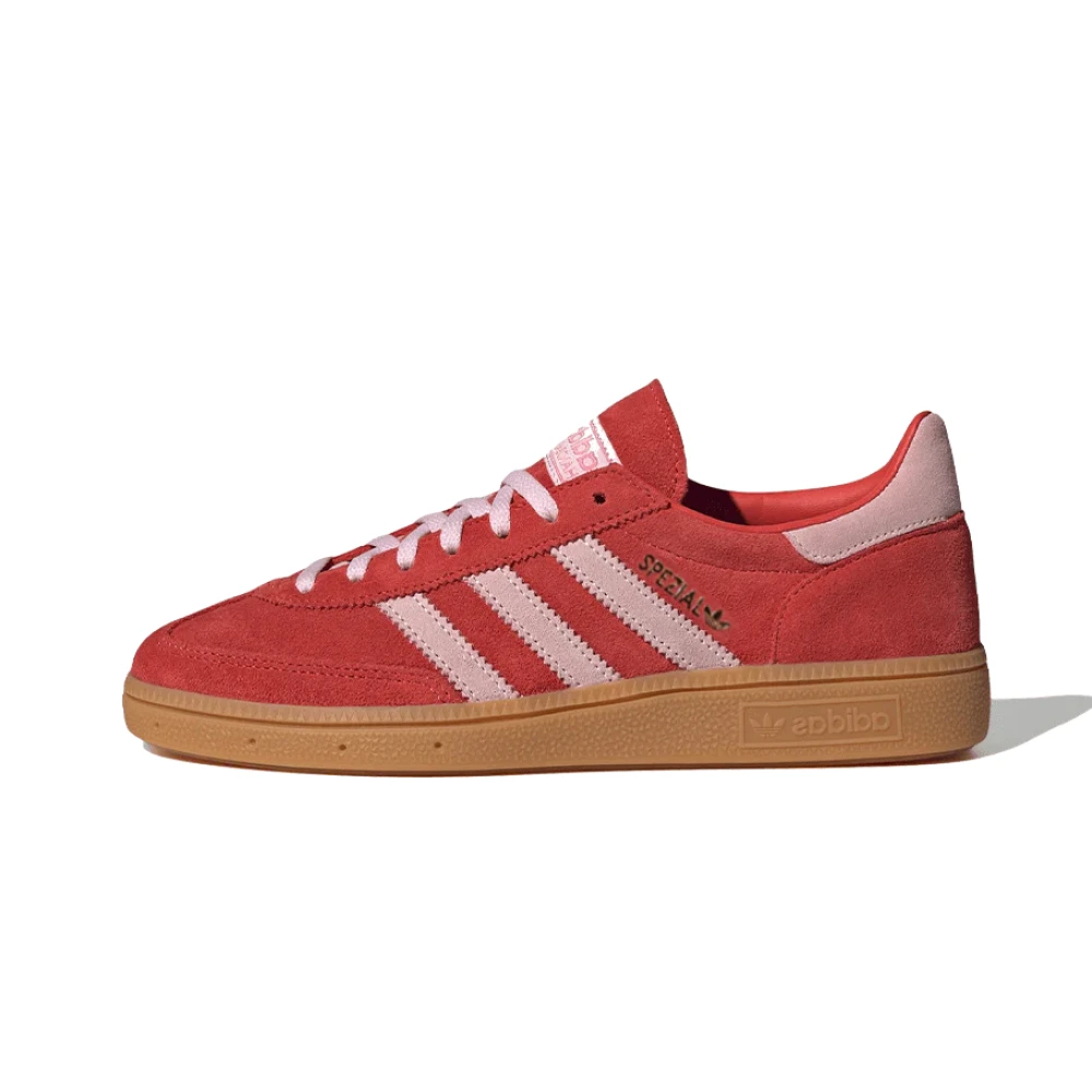 Adidas Men's Red Bright Clear Pink Handball Trainers - Skateboarding - 8 Uk - Sport