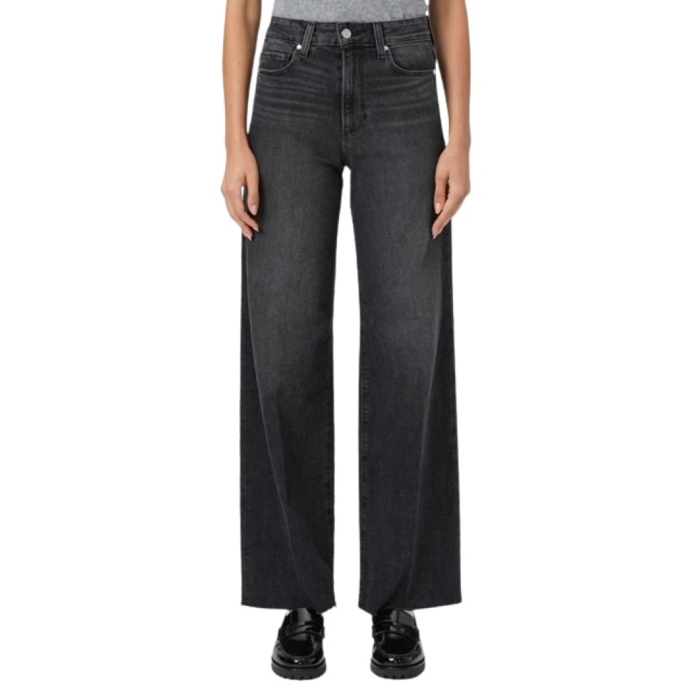 Paige Women's Black Wide Leg Jeans - Wide Jeans - W25 - Jeans