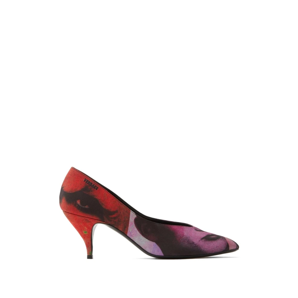 Versace , Pumps, Female, Multicolor, 3 Uk, Printed Pumps