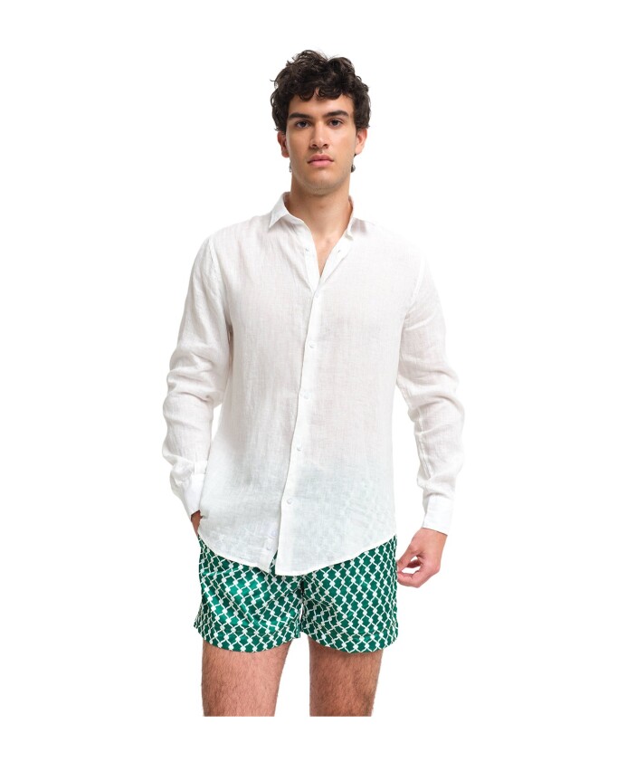 chemise-de-plage-en-lin-blanc