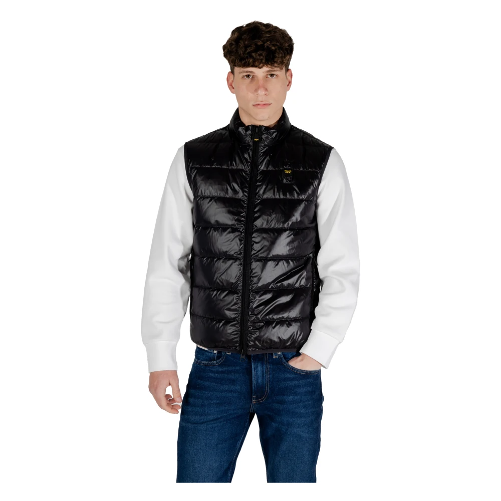 Blauer Lente Zomer Heren Polyamide Shirt Collectie Black Heren