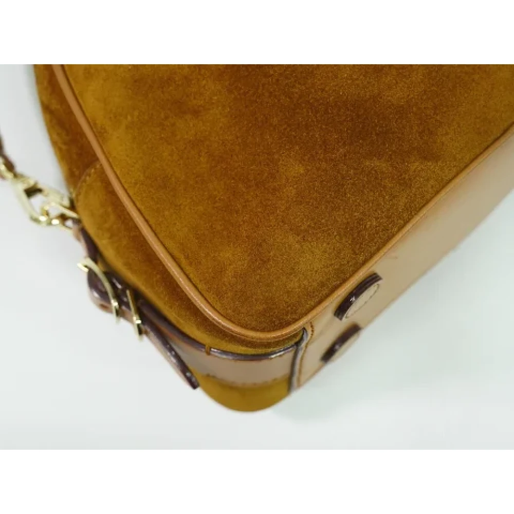Jimmy Choo Pre-owned Suede handbags Brown Dames