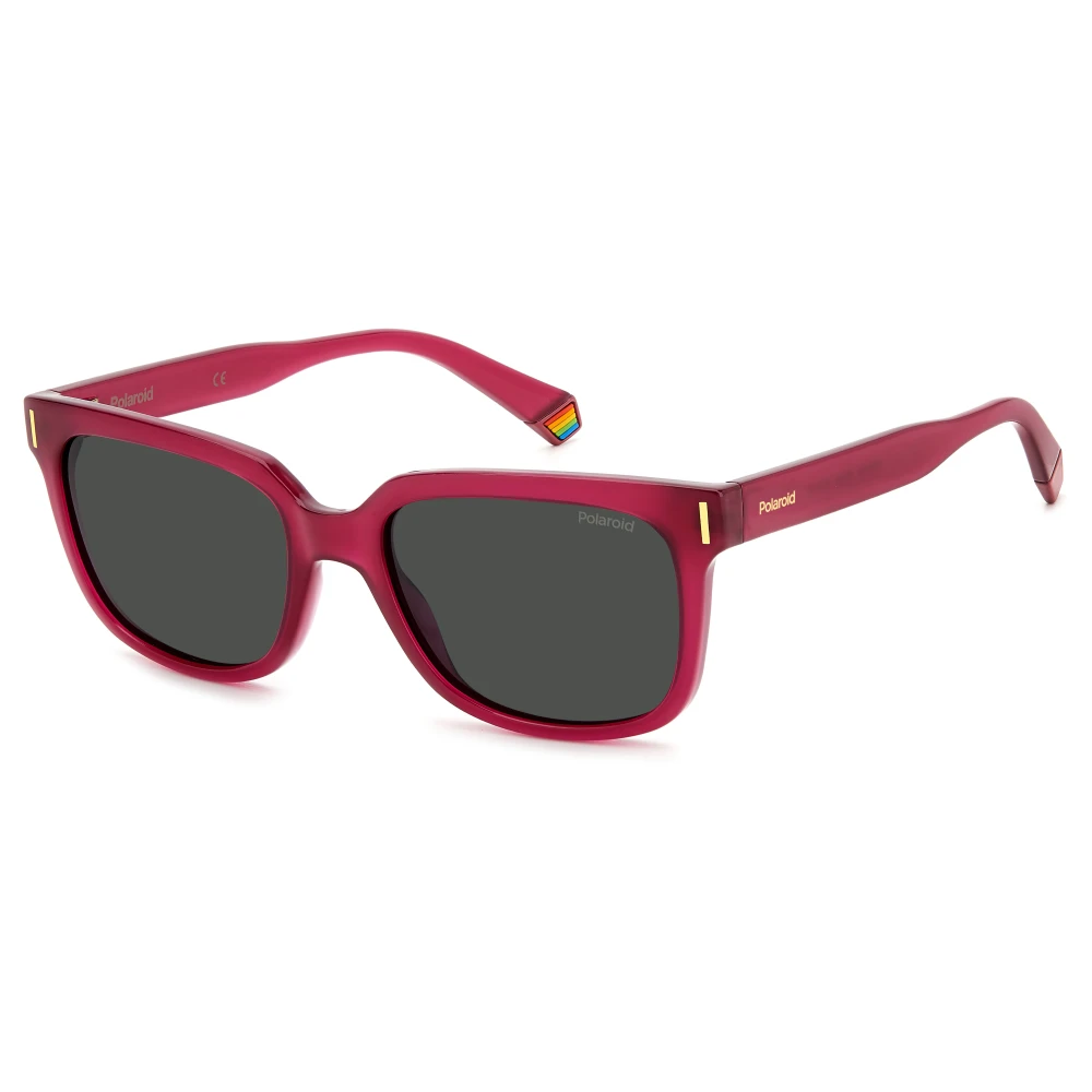 Polaroid Unisex Red Sunglasses,, Fuchsia/Grey Sunglasses Medium