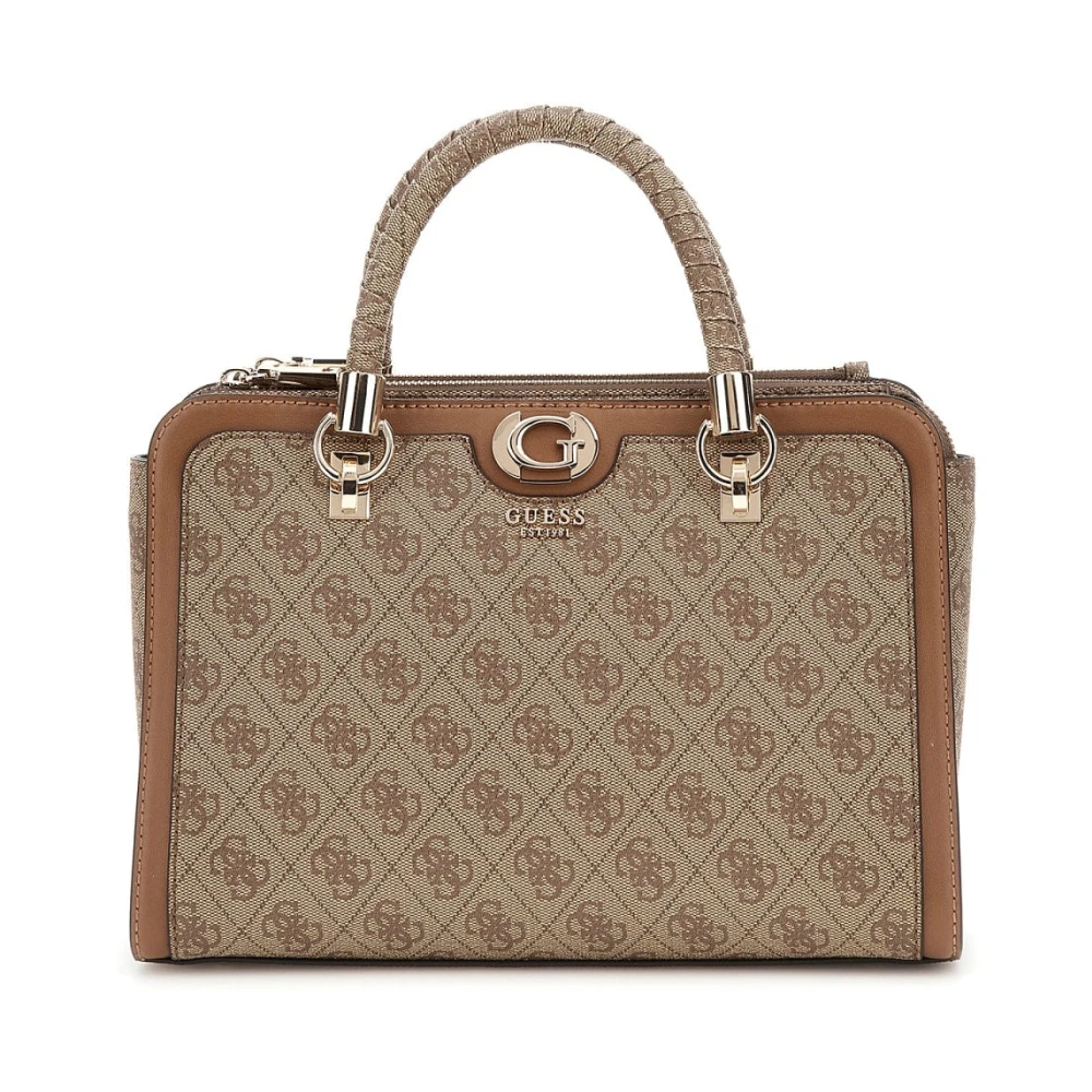 Guess Latte Logo Brown Schoudertas Brown Dames
