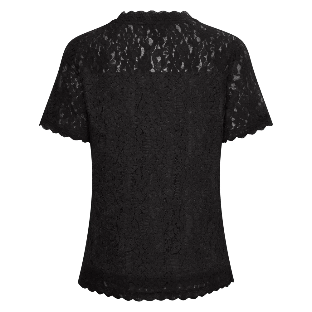 Cream Blouses Black Dames