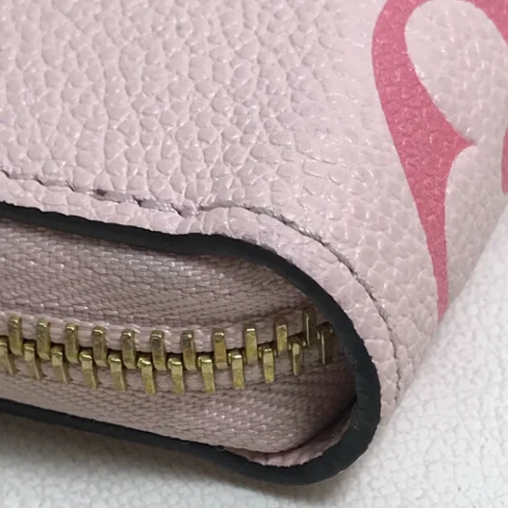 Louis Vuitton Vintage Pre-owned Leather wallets Pink Dames