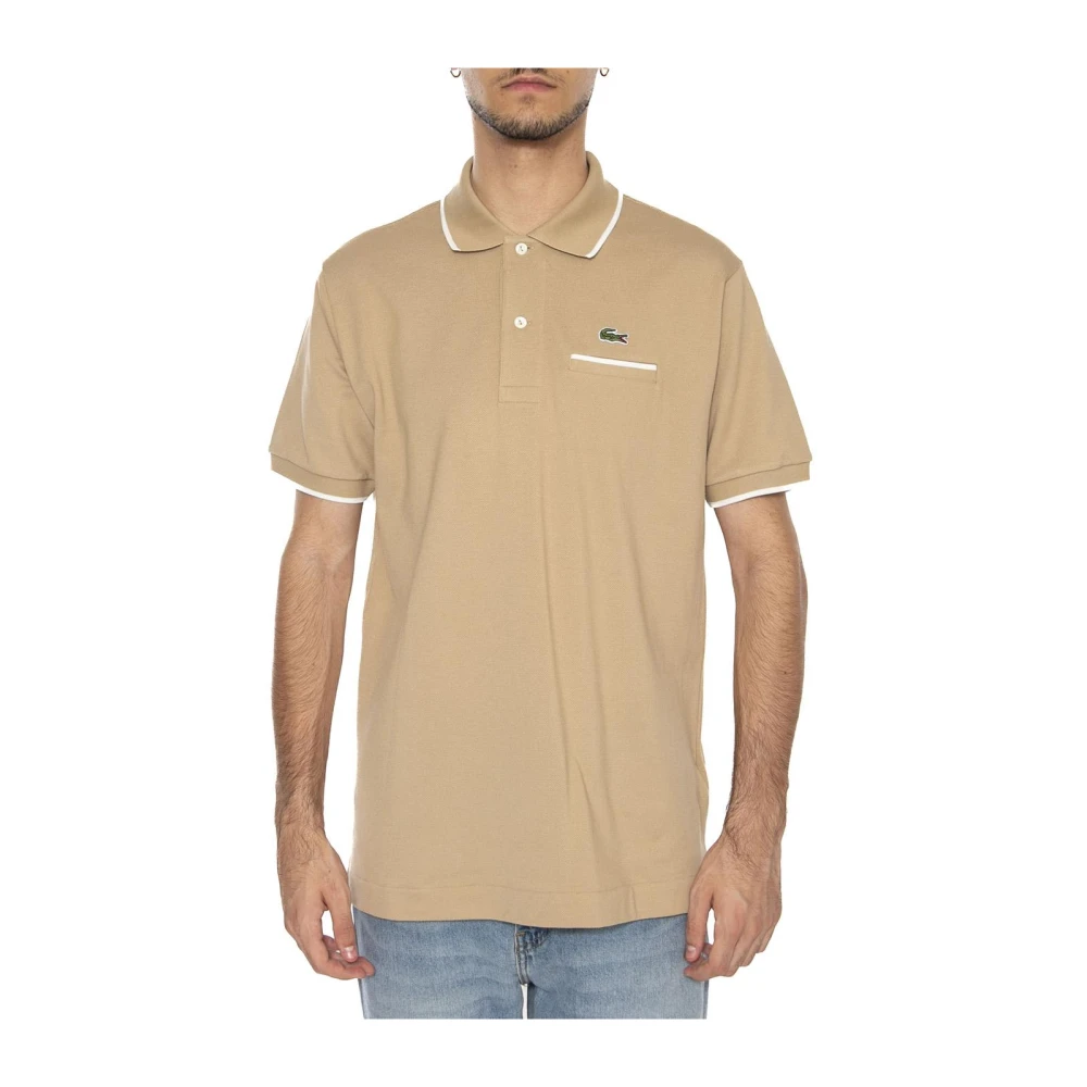 Lacoste Uomo Beige Top, S, New,