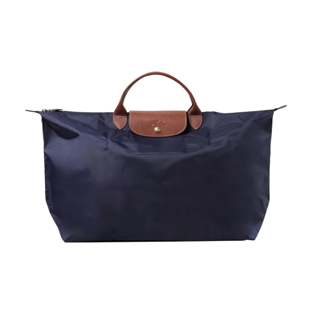 Longchamp Women's Blue Le Pliage Large Tote Foldable