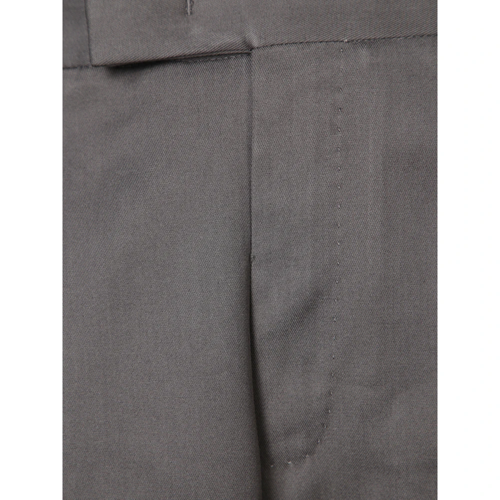 PT Torino Moderne Geplooide Broek met Rits Gray Heren
