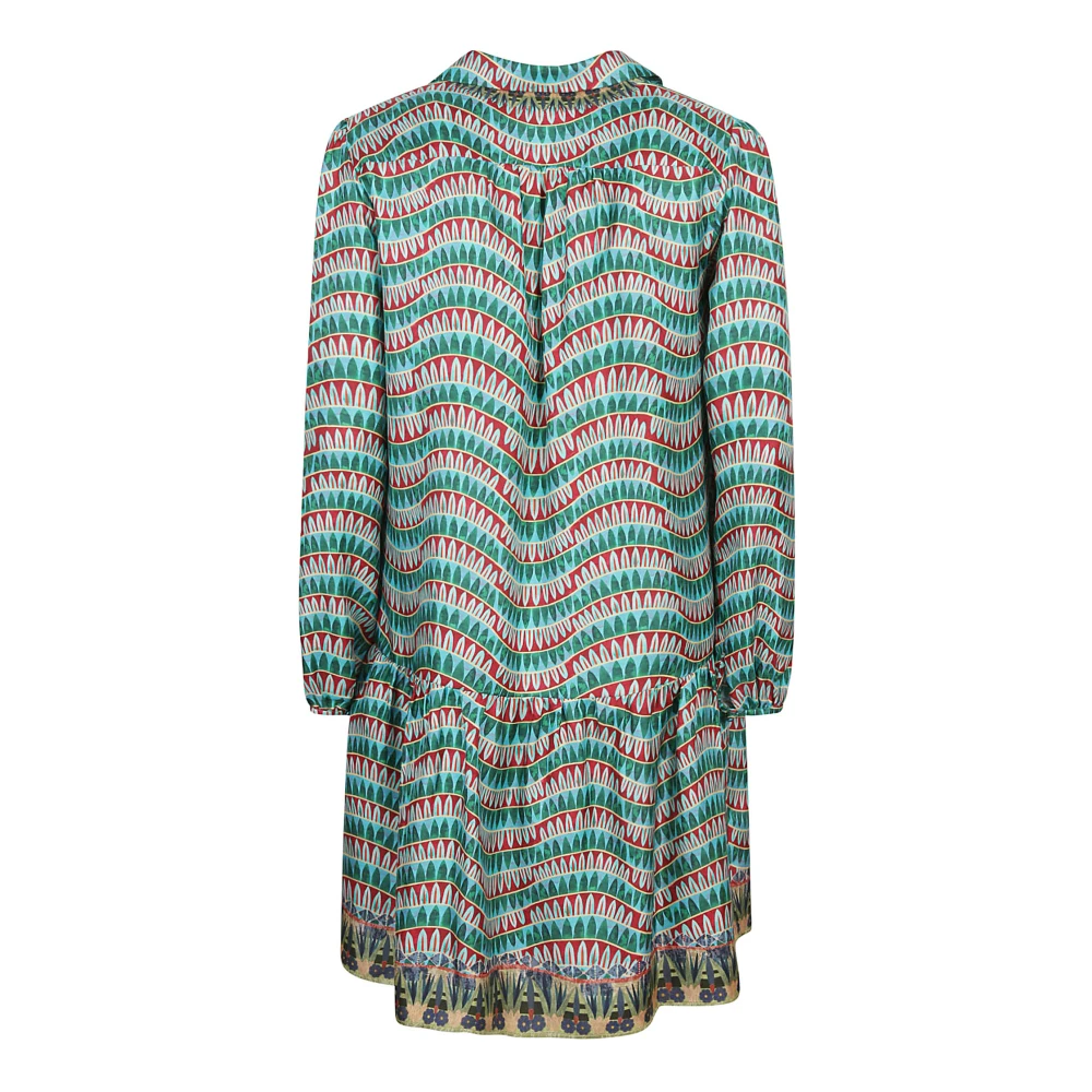 Saloni Zijden jurken uit China Multicolor Dames