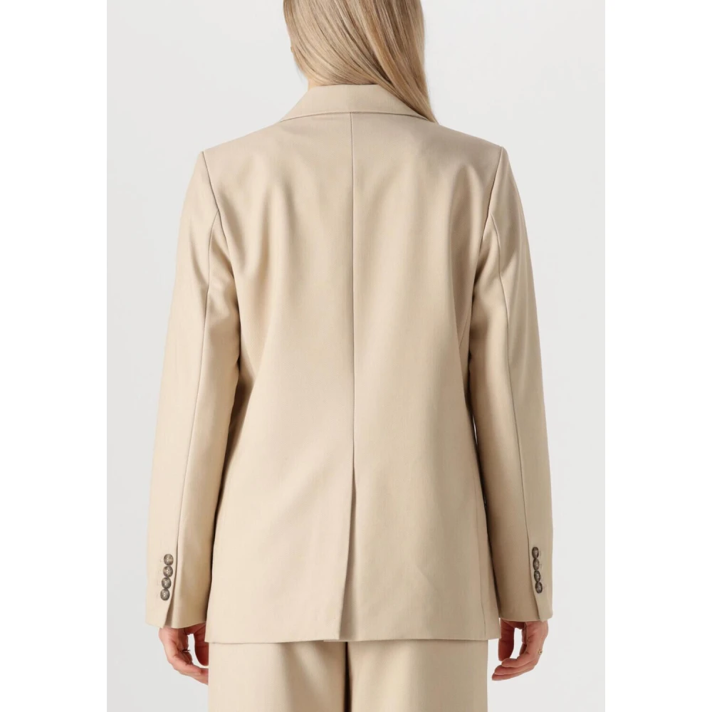Y.A.S Beige Blazer voor vrouwen veelzijdige stijl Beige Dames