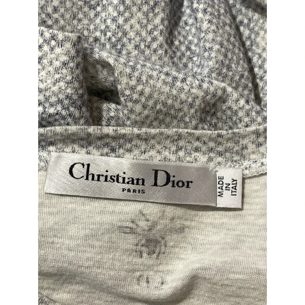 Dior Vintage Pre-owned Cotton tops Blue Dames