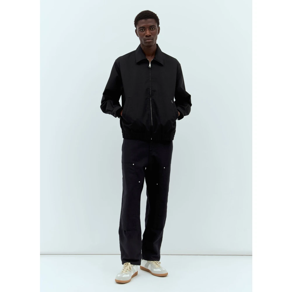 Carhartt WIP Dubbele Knie Linnen Broek Black Heren