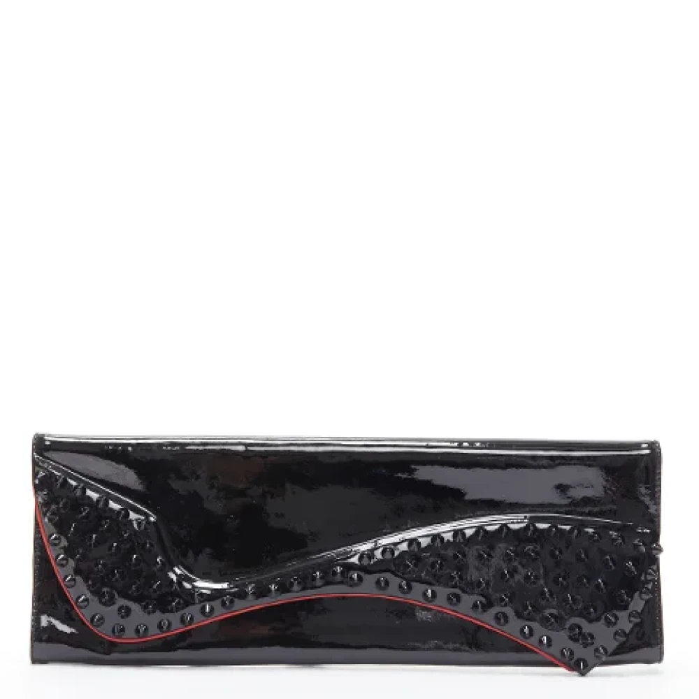 Christian Louboutin Pre-owned Leather clutches Black Dames