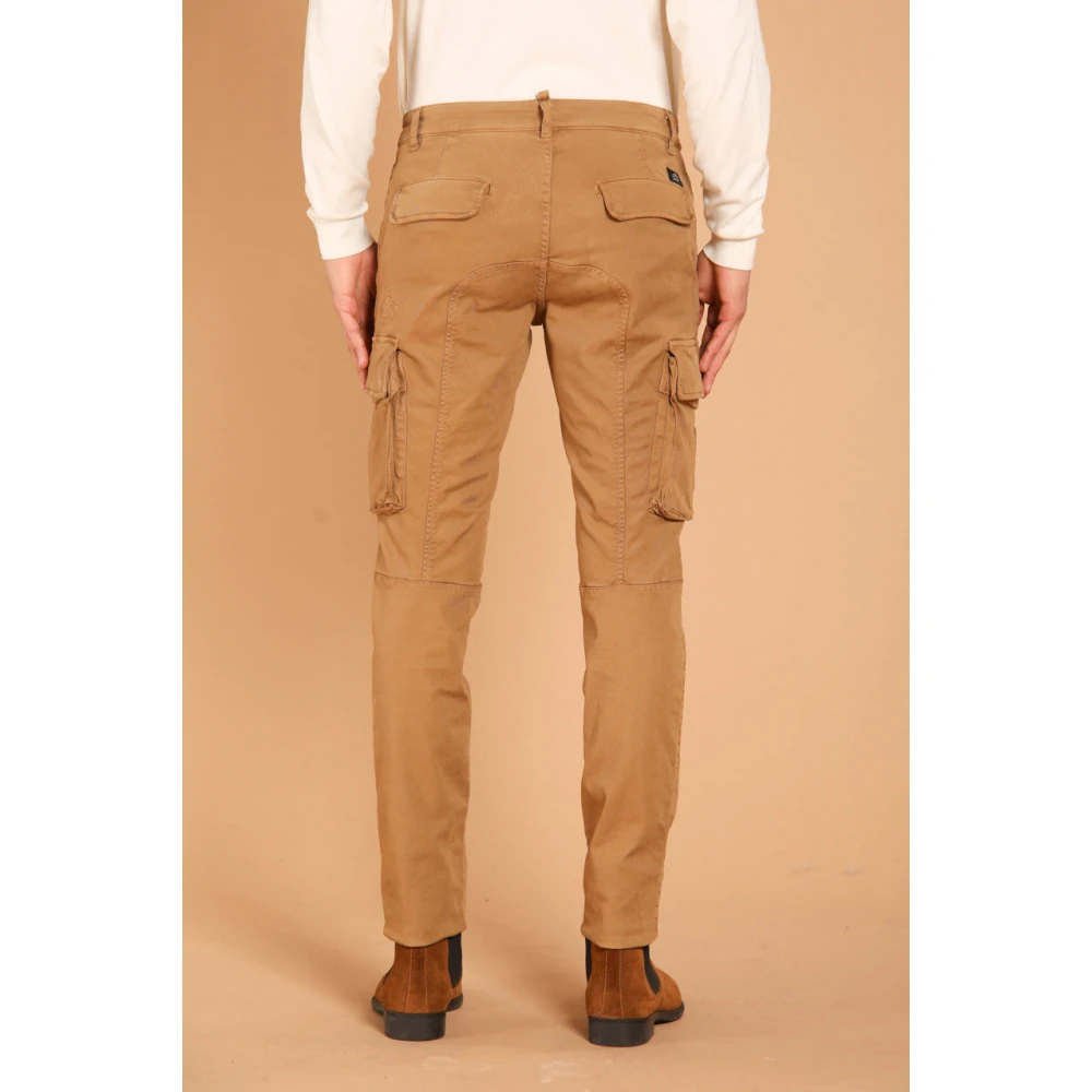 Mason's Extra Slim Fit Cargo Broek Brown Heren
