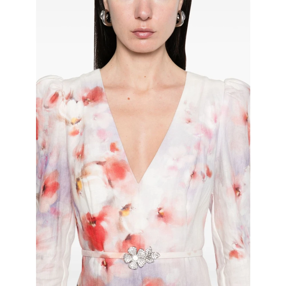 Zimmermann Elegante Rode Jurk voor Vrouwen White Dames