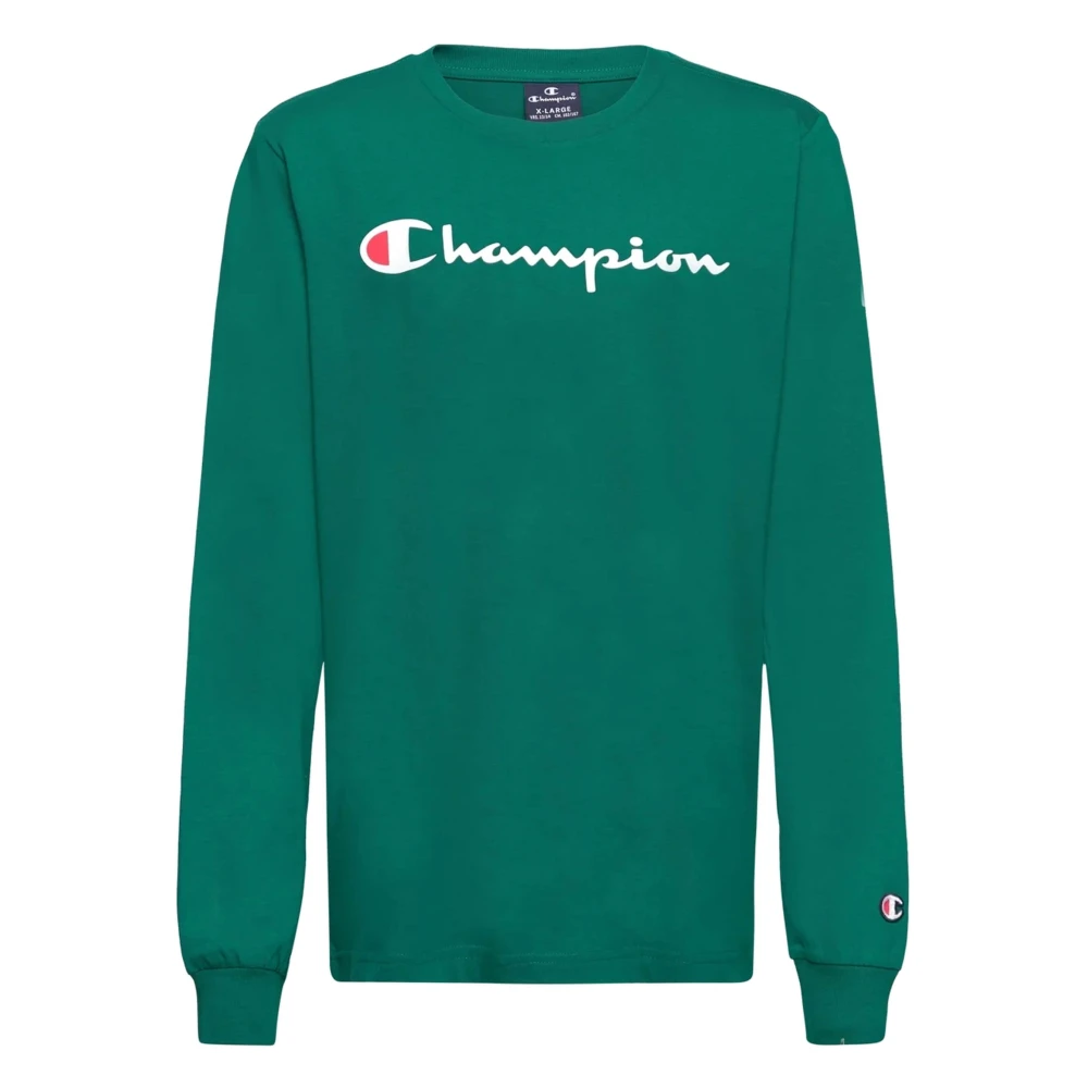 Champion Hoodie för Barn Green, Pojke