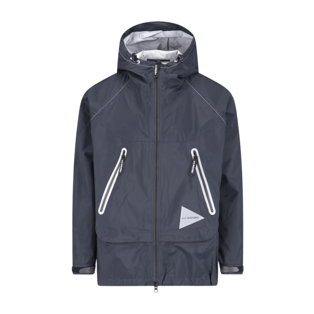 And Wander Wind Jackets Blue Heren