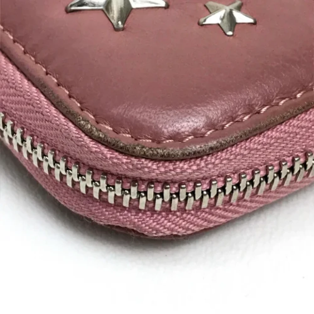 Jimmy Choo Pre-owned Leather wallets Pink Dames