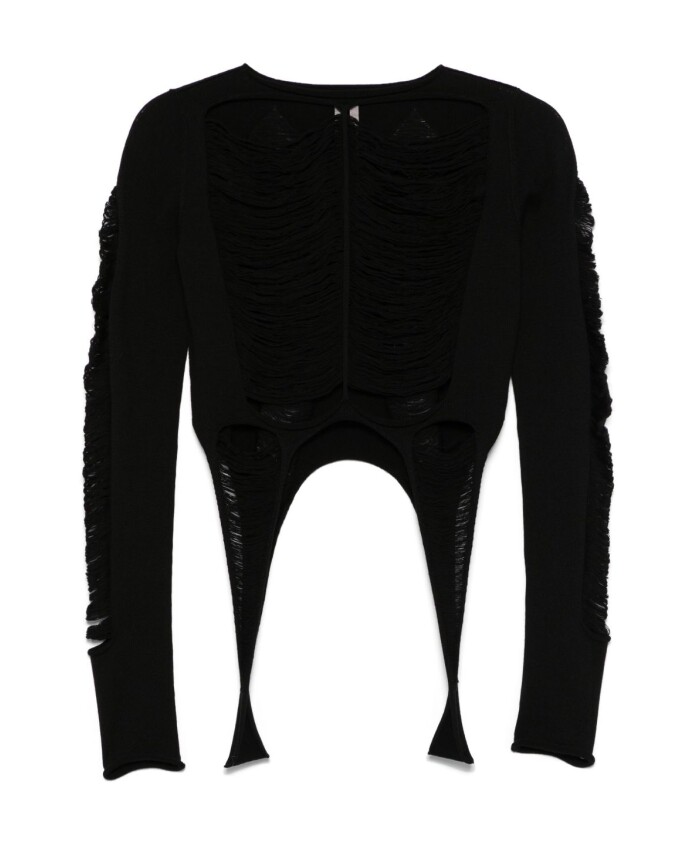 black-distressed-slash-neck-long-sleeve-top