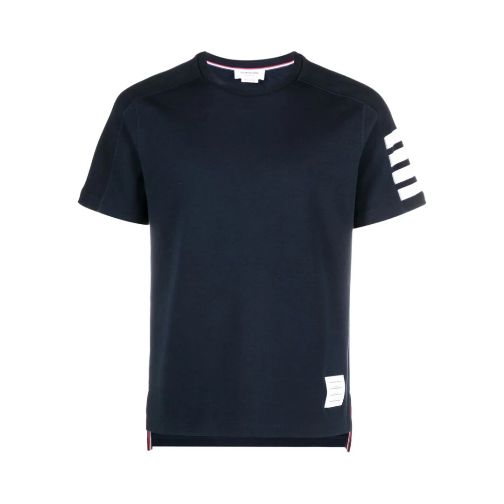 Thom Browne Gestreept Katoenen T-shirt Blue Heren