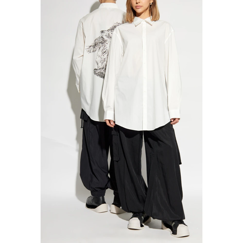 Y-3 Shirt met print White Dames
