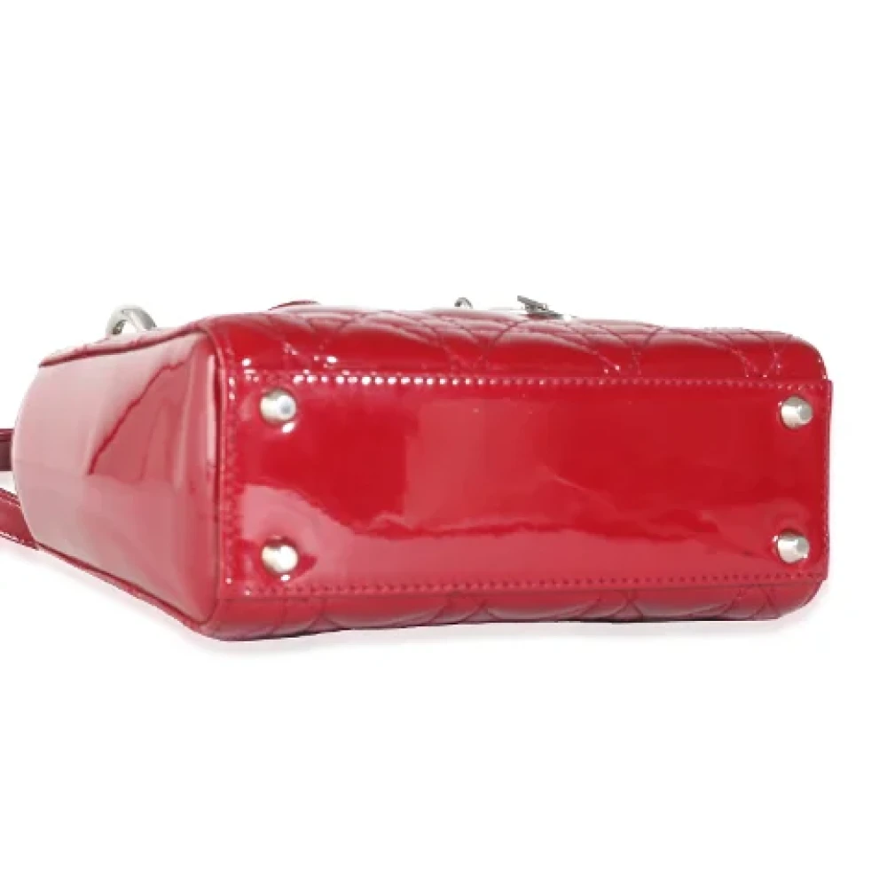Dior Vintage Pre-owned Leather dior-bags Red Dames