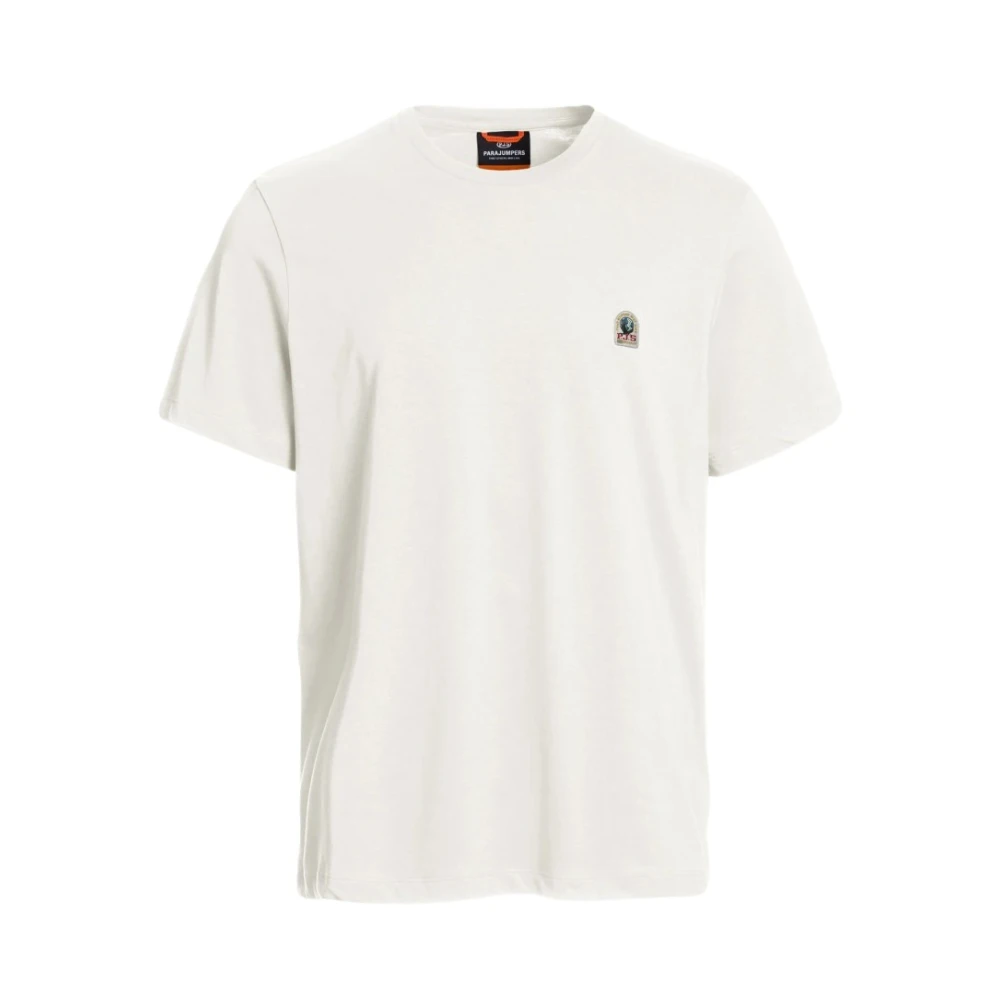 Parajumpers Men's White T-Shirts, S, Patch T-Shirt