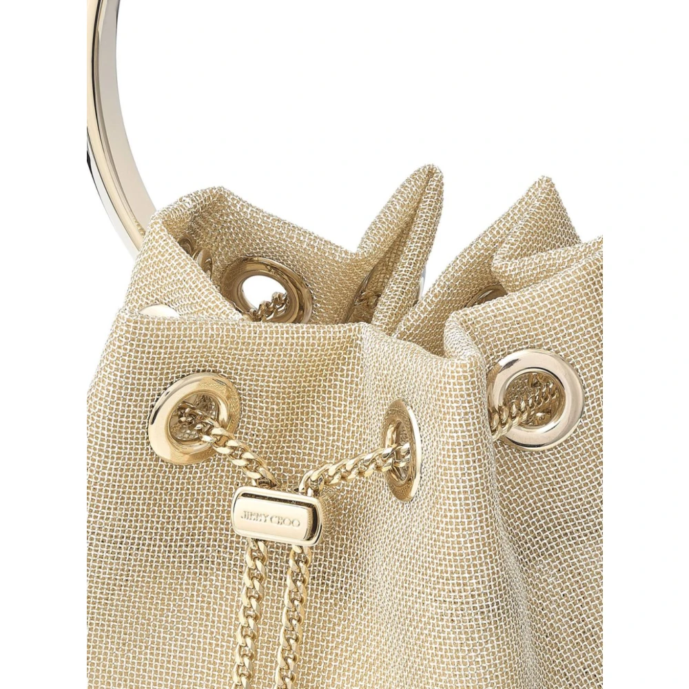 Jimmy Choo Gouden Bon Bucket Tas Yellow Dames