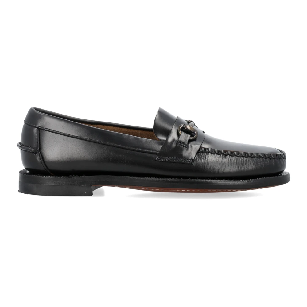 Sebago , Loafers, Female, Black, 6 1/2 Uk, Black Closed Loafer Shoes