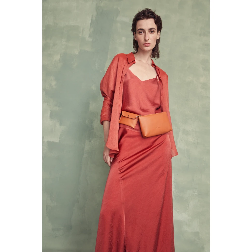 Cortana Petra oranje leren heuptas Orange Dames