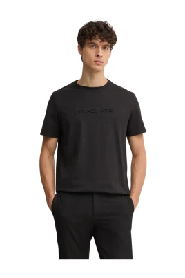 Logo Präglad Bomulls-T-shirt