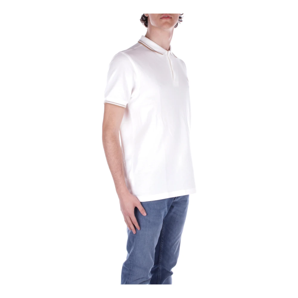 Fred Perry Logo Front T-shirts en Polo's Crème Beige Heren