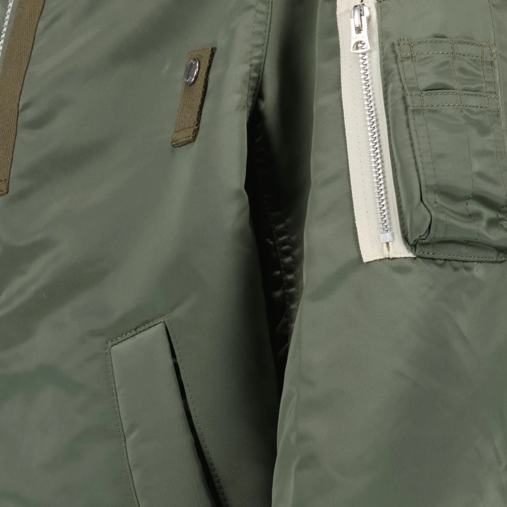 Sacai Nylon Bomberjack Green Heren