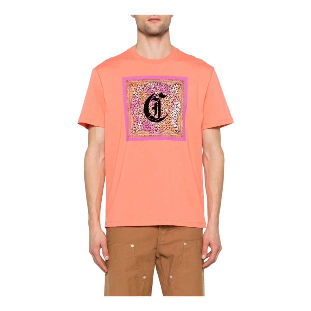 Just Cavalli T-shirts en Polos Pink Heren