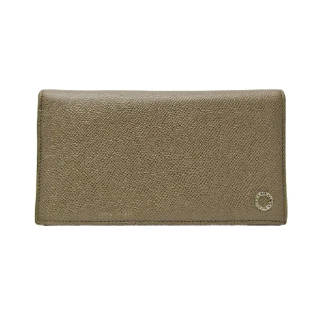 Bvlgari Vintage Pre-owned Leather wallets Brown Dames