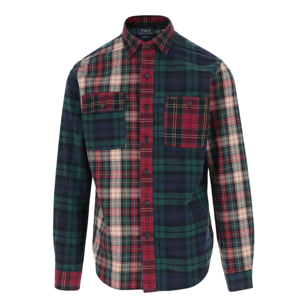 Polo Ralph Lauren Geruite Katoenen Casual Overhemd Red Heren