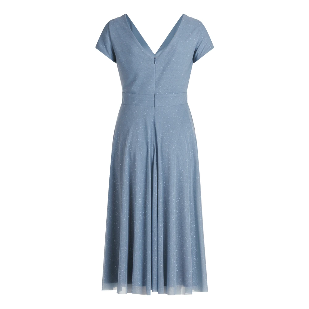 Vera Mont Glitter Cocktailjurk Blue Dames