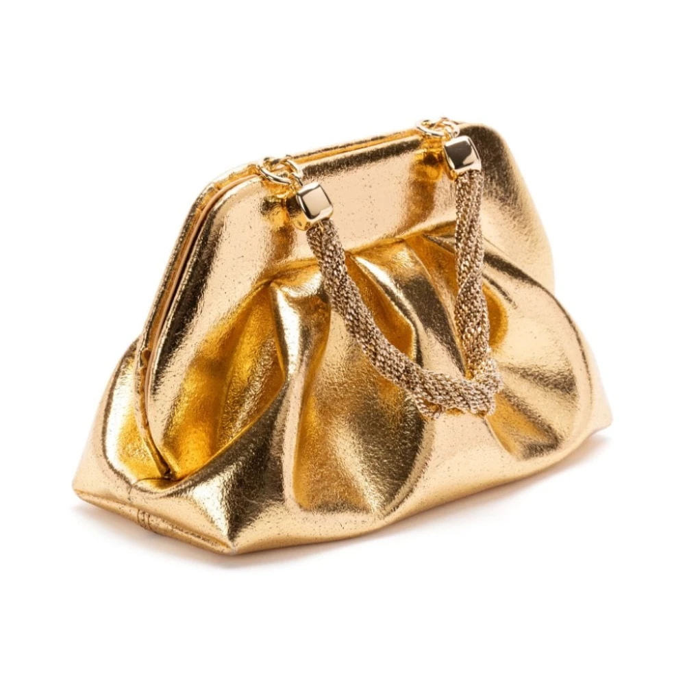 THEMOIRè Palma Clutch Tas Magnetische Sluiting Yellow Dames