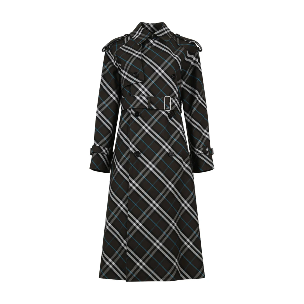 Burberry Geruite Trenchcoat Multicolor Dames