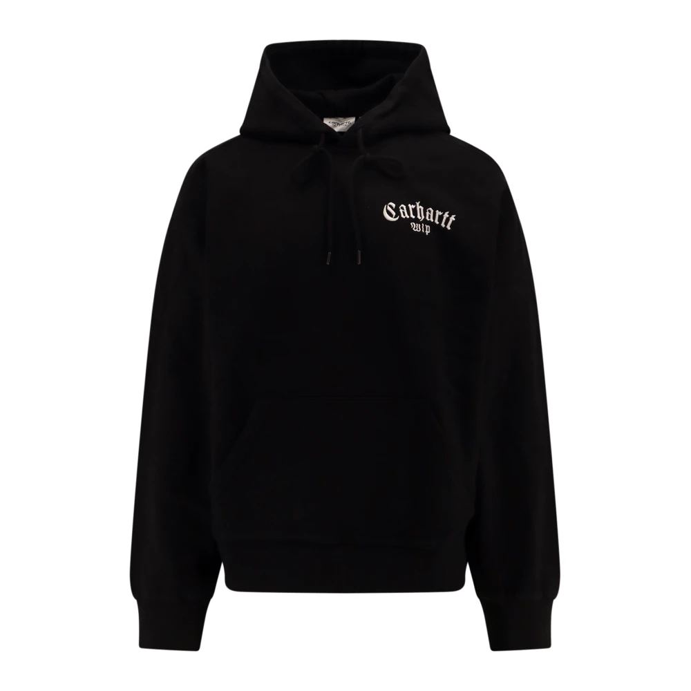 Carhartt WIP Katoenen Sweatshirt met Geborduurd Logo Black Heren