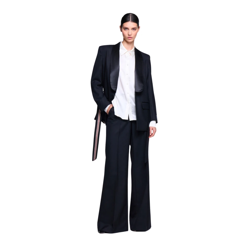 Silvian Heach Aansluitende Blazer met Riem Black Dames