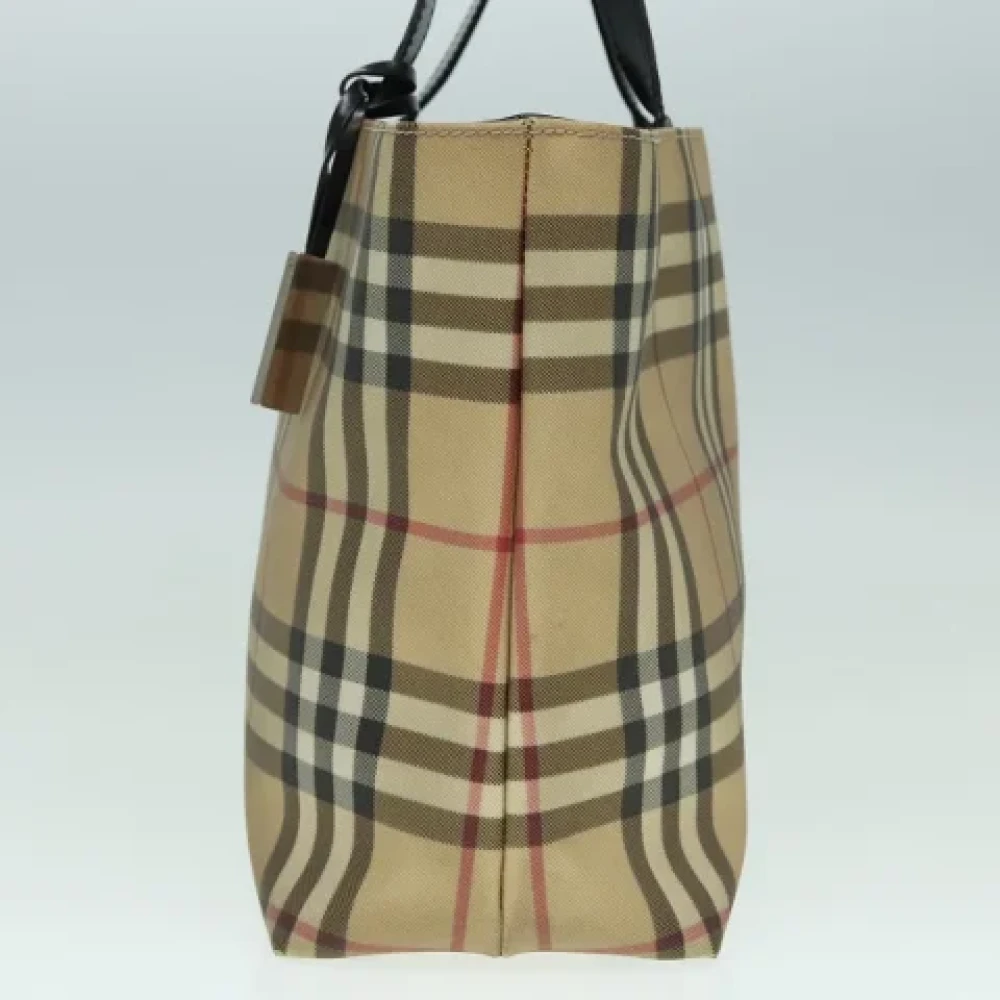 Burberry Vintage Pre-owned Leather handbags Beige Dames