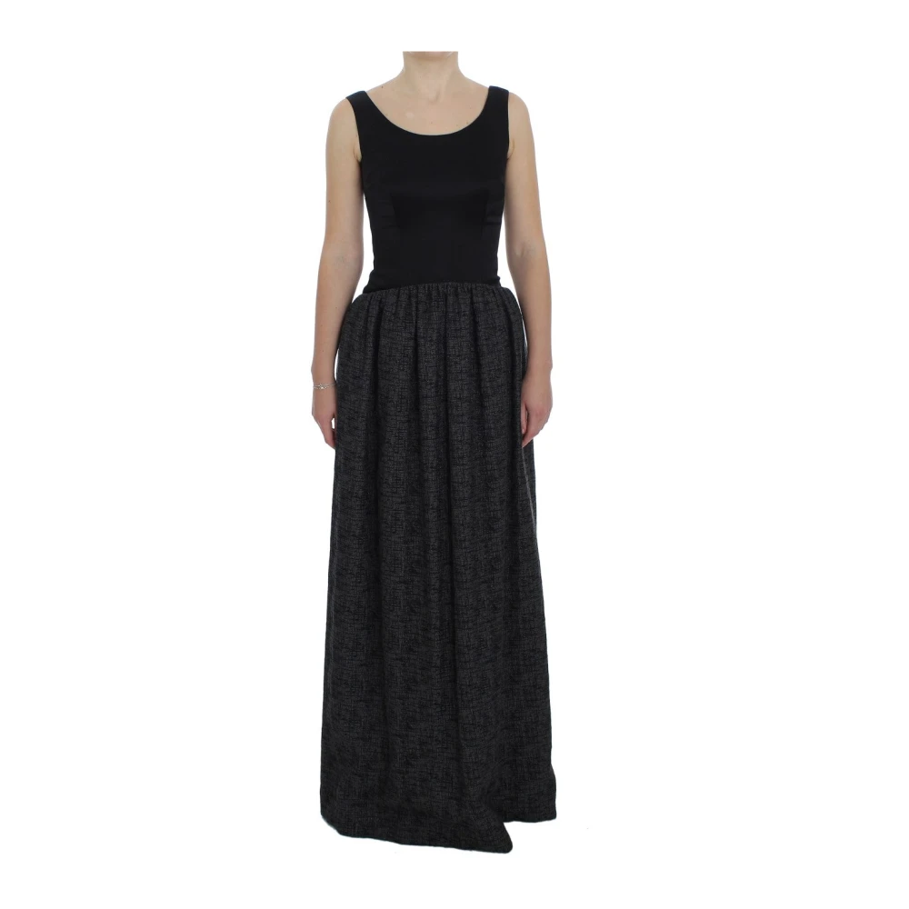 Dolce & Gabbana Women's Black Elegant Maxi Sheath Dress