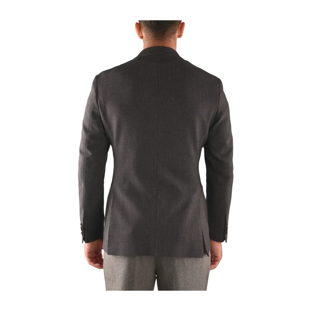 Michael Kors Katoenen Blazer Multi-Bruin Stijlvol Mannen Gray Heren