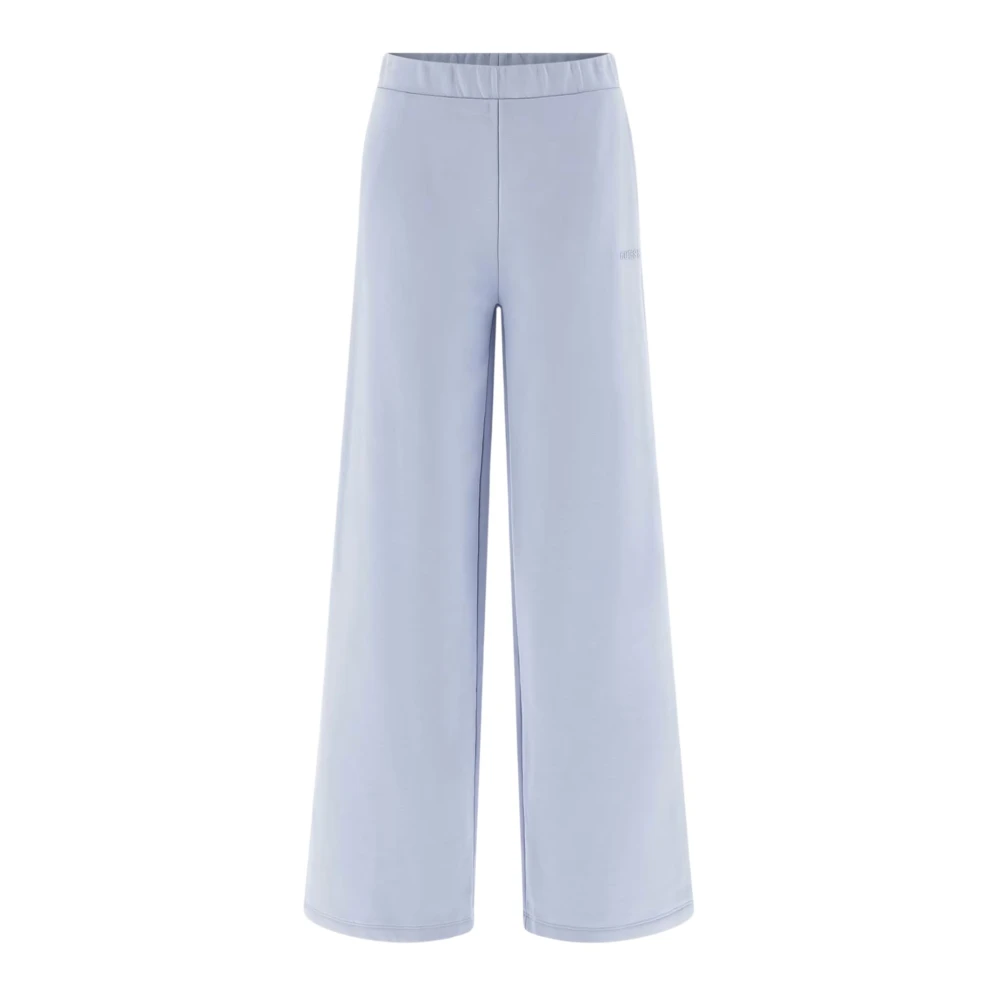 Guess Women's Blue Wide Trousers, M, Yayoi Wide Leg Trousers